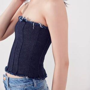 URBAN OUTFITTERS DENIM CORSET